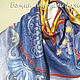 batik scarf 'Sun and Moon', natural silk. Shawls1. Handpainted silk by Ludmila Kuchina. My Livemaster. Фото №5