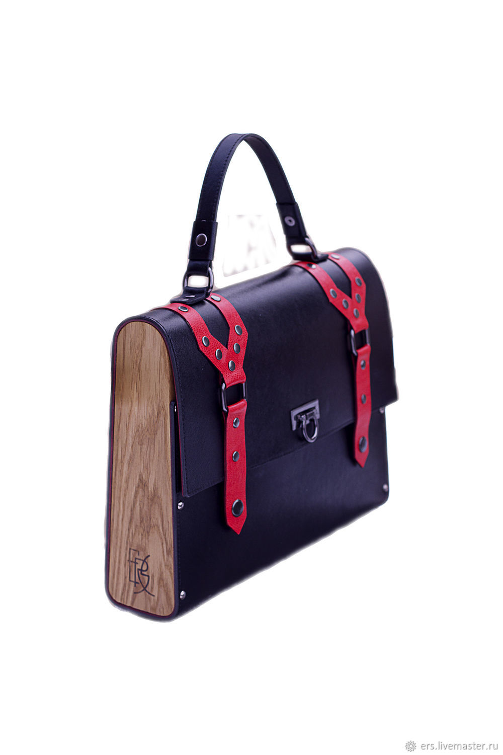  Кожаный портфель рюкзак черно-красный, Портфель, Тольятти,  Фото №1
