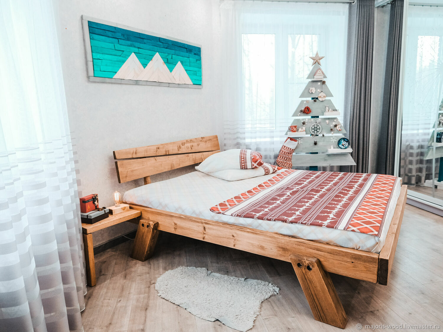 Кровать из массива сосны Nordic, Кровати, Новочебоксарск,  Фото №1