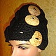 Шапочка на застежке теплая. Шапки. Анна Лесникова      Les accessoires. Ярмарка Мастеров.  Фото №4