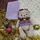 Игрушка плюшевая Кошечка Милашка. Игрушки. Ирина Связано с любовью. Интернет-магазин Ярмарка Мастеров.  Фото №2
