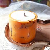 Сувениры и подарки handmade. Livemaster - original item candles: Aroma candle in a botanical cup with a wooden wick. Handmade.