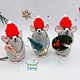 New Year's mice No. №2. Mouse felt. Stuffed Toys. chehovchanki. Online shopping on My Livemaster.  Фото №2