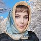 Заказать Шалетта "Морозный завиток" - зимняя шапка капор. Шалетта (shapkaplatok). Ярмарка Мастеров. . Капоры Фото №3
