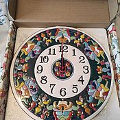 Для дома и интерьера handmade. Livemaster - original item clocks, decorative,ceramic,round. Handmade.