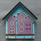 Housekeeper Alpine house. The housekeeper wall.Decor with polymer clay