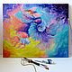 Pintura de peces 'Mi universo' óleo sobre lienzo, Pictures, Belgorod,  Фото №1