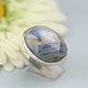 ring with kyanite. Silver, Rings, Moscow,  Фото №1