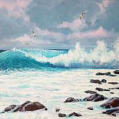 Пляжное кафе"Дельфин картина морской пейзаж