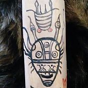 Фен-шуй и эзотерика handmade. Livemaster - original item Amulet-Menhir of cedar (replica Okun culture). Handmade.