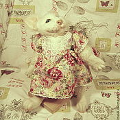 Куклы и игрушки handmade. Livemaster - original item Teddy Animals: Mademoiselle Snezhana. Handmade.