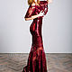Burgundy dress-transformer. Dresses. Evening designer dresses GoldDress. Online shopping on My Livemaster.  Фото №2