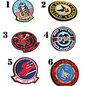 Материалы для творчества handmade. Livemaster - original item Aviation stripes on TOP GUN jacket Top GUN chevrons patches. Handmade.