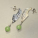 Earrings with onyx, Stud earrings, Nizhny Novgorod,  Фото №1