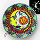 'Love like the Moon' plate on the wall glows in the dark. Decorative plates. Art by Tanya Shest. Online shopping on My Livemaster.  Фото №2
