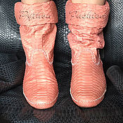 Обувь ручной работы handmade. Livemaster - original item Deni Python summer boots. Handmade.