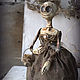 Скелет Миссис Chloe Chapman. Интерьерная кукла. Мир кукол Лоры Пинтсон. Интернет-магазин Ярмарка Мастеров.  Фото №2