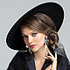 Wide-brimmed hat in the style of Dior, Hats1, Moscow,  Фото №1