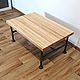 Industrial style coffee table made of natural wood. Tables. dekor-tseh. Online shopping on My Livemaster.  Фото №2