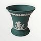 Винтаж: Wedgwood Jasperware Teal Вазочка с Купидоном в редком цвете. Вазы винтажные. Decor.mylove. Интернет-магазин Ярмарка Мастеров.  Фото №2