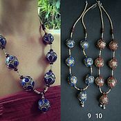 Винтаж handmade. Livemaster - original item Necklace Vintage Coins Chains Pendants Beads. Handmade.