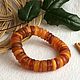 Vintage bracelet made of solid Baltic amber, 30 g, Vintage bracelets, Kaliningrad,  Фото №1