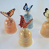 Porcelain bell with butterfly, 