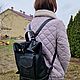 Рюкзак скрутка из натуральной кожи. Рюкзаки. Тимофей (steelrat77). Ярмарка Мастеров.  Фото №6