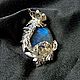 Wire wrap . Кулон  с лабрадором " Шкатулка с секретом". Подвеска. Екатерина Склярова. Ярмарка Мастеров.  Фото №4