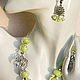 'Fresh': a necklace and earrings. Jewelry Sets. BeautyGlassByKate(Lampwork) (beauty-glass). My Livemaster. Фото №5