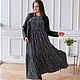 Boho Maxi Dress Tiered Floral Black, Dresses, Novosibirsk,  Фото №1