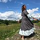 Двухсторонняя душегрея из конопляной ткани. Сарафаны. Laotty. Одежда в свободном крое.. Ярмарка Мастеров.  Фото №13