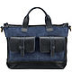 Women's leather bag 'Elsa' (blue). Classic Bag. Russian leather Guild. My Livemaster. Фото №6