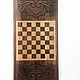 Backgammon carved 'Motherland' Art. .025. Backgammon and checkers. Gor 'Derevyannaya lavka'. My Livemaster. Фото №4
