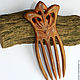 Hairpin - comb 'Orchid'. Comb. OakForest Wooden Jewelry. My Livemaster. Фото №4