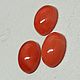 Заказать Коралл Sardegna /Италия – Кабошон овал - 11-12х9 мм - Трио. ТАНАГРА gemstones (винтаж). Ярмарка Мастеров. . Кабошоны Фото №3