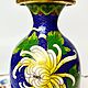 Винтаж: Ваза в технике клуазоне, винтаж. Вазы винтажные. Vintage Shop. Ярмарка Мастеров.  Фото №4
