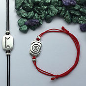 Украшения handmade. Livemaster - original item Perth rune bracelet, silver, paracord. Handmade.