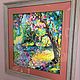 Летний пейзаж на холсте в раме 55х55 см. Картины. MysticArtGallery Регины Граубергер. Ярмарка Мастеров.  Фото №5