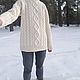 Женский свитер для зимнего отдыха. Свитеры. WOOLWORK: Мастерская меха и шерсти. Интернет-магазин Ярмарка Мастеров.  Фото №2