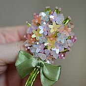 Украшения handmade. Livemaster - original item Romantic Brooch for Women Bouquet Spring Stylish Jewelry. Handmade.