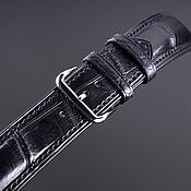 Украшения handmade. Livemaster - original item Crocodile leather watch strap, size 22*20 cm. Handmade.