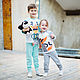 Пижама детская с иллюстрацией, Пижамы и халаты, Домодедово,  Фото №1