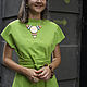 Bright green knitted dress. Dresses. Алена Тимофеева (indeeza). My Livemaster. Фото №5