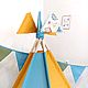 Заказать Вигвам на 6 опор ( детская палатка). Маргарита tipi_workshop. Ярмарка Мастеров. . Вигвам Фото №3