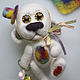 Felted movable dog-romantic Paul. Felted Toy. Prazukina_Dream. Online shopping on My Livemaster.  Фото №2