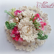 Украшения ручной работы. Ярмарка Мастеров - ручная работа Вязаная брошь
