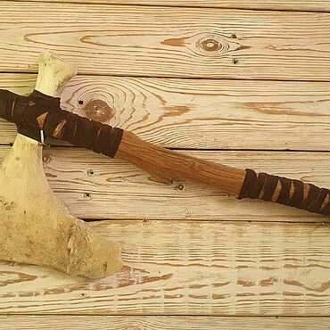 Субкультуры ручной работы. Ярмарка Мастеров - ручная работа Топор костяной.. Handmade.