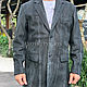 Jacket made of luxury Python skin ' Nubuck'. Jackets for men. exotiqpython. Online shopping on My Livemaster.  Фото №2