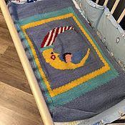 Для дома и интерьера handmade. Livemaster - original item Children`s blanket-picture tied with spokes 